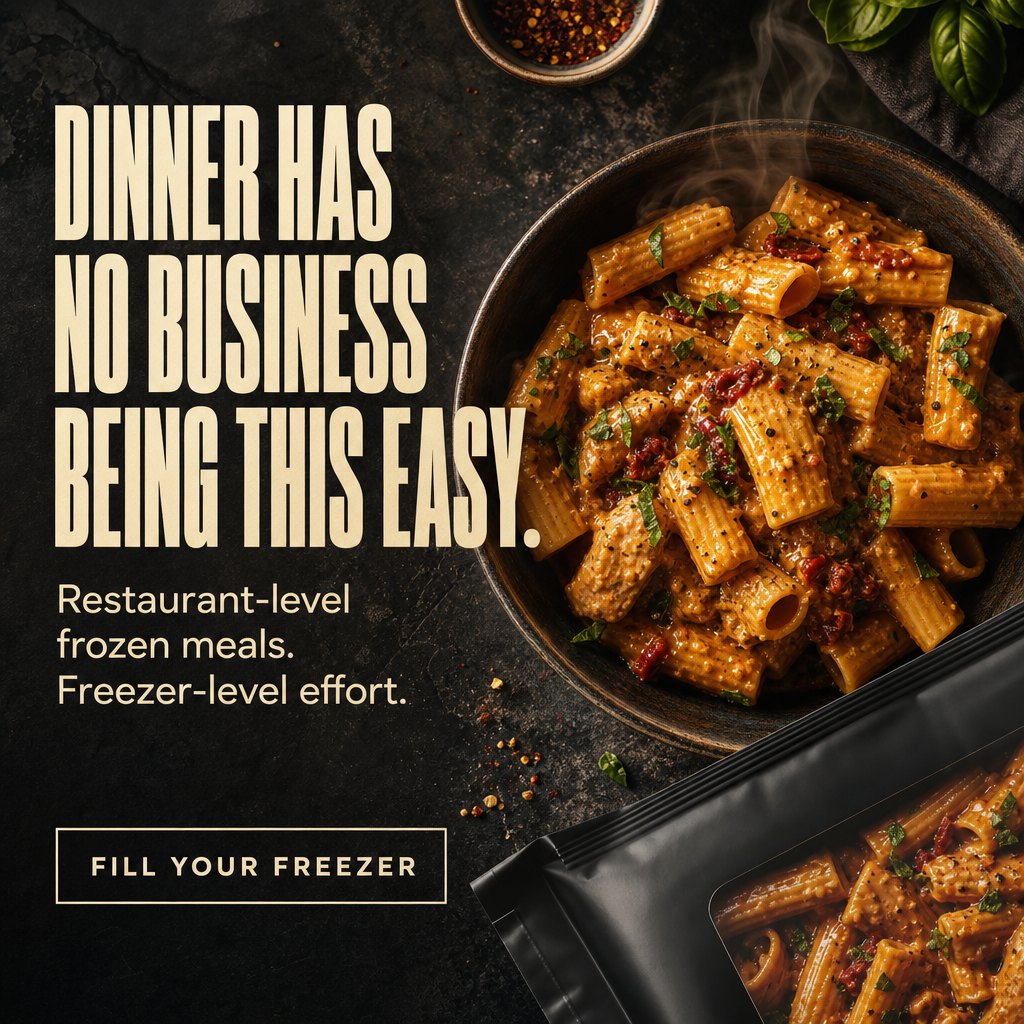 Graze frozen meals paid social static: Dinner has no business being this easy