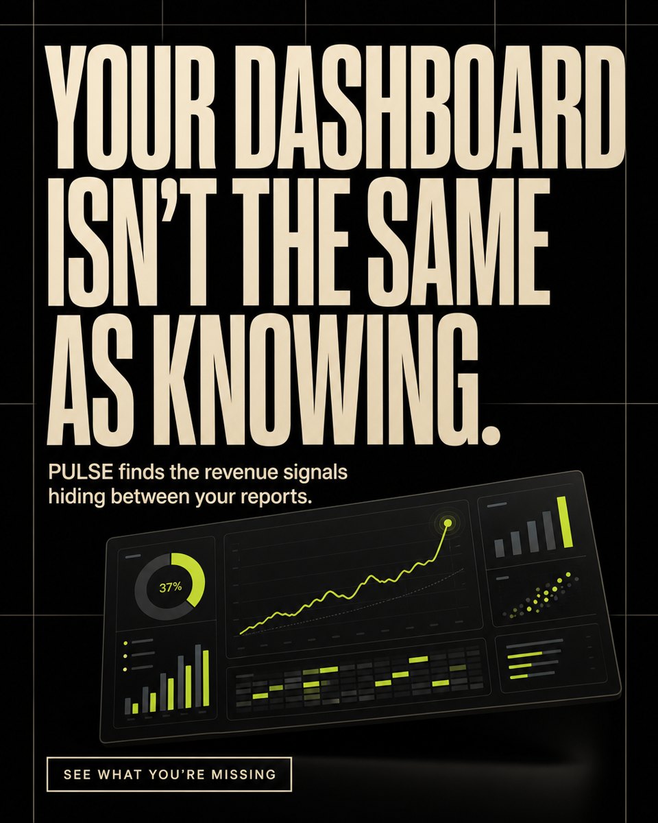 Pulse B2B software paid social static: Your dashboard isn't the same as knowing